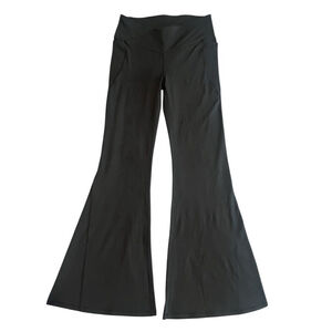 Fabletics Pure Luxe Leggings Women's Size L High-Waisted Crossover Flare Black